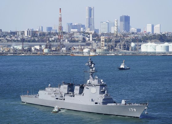 일본 해상자위대 7번째 이지스함 8200t급 '마야'. 마야는 해상자위대가 인수한 7번째이자 최대 이지스함이다. 연합뉴스