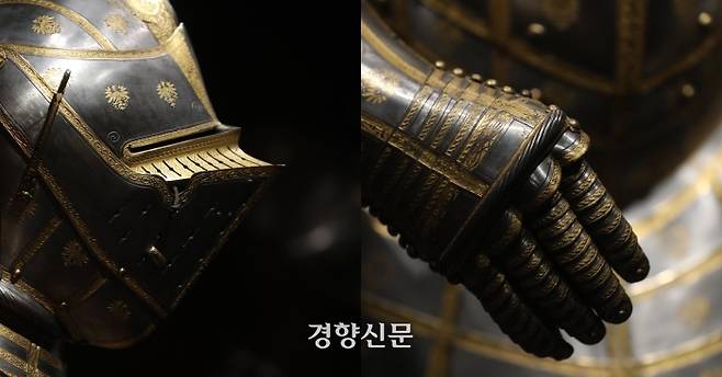페르디난트 2세 대공의 독수리 장식 갑옷. 현존하는 르네상스식 갑옷 중 가장 크다. /김창길 기자