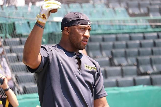 ▲ 멜 로하스 주니어. ⓒ한신 타이거스 공식 SNS 캡처