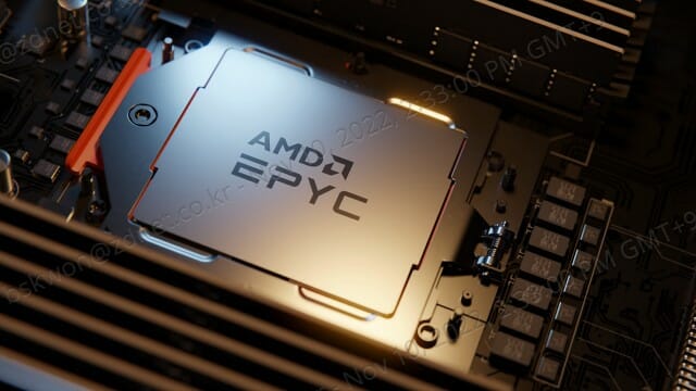 AMD 4세대 에픽 프로세서. (사진=AMD)