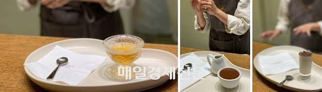 왼쪽부터 카카오티, 카카오 에스프레소, 카카오 마야 / 사진=홍지연 여행+ 기자