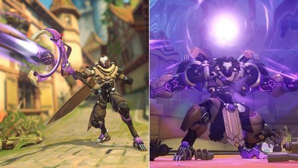 라마트라 변신 – 옴닉 형태(좌), 네메시스 형태