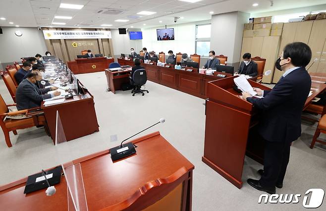 경기도의회는 6일 김세용 경기주택도시공사 사장 후보자의 인사청문회 결과보고서를 채택했다.(경기도의회 제공)