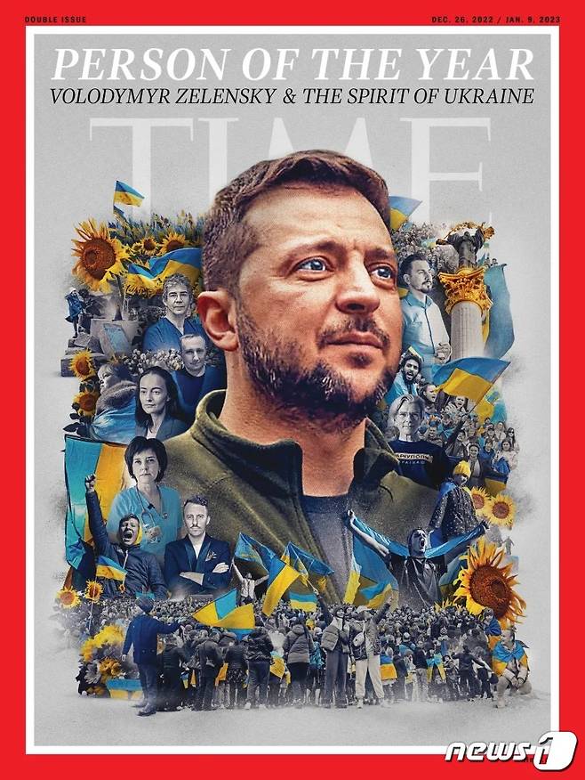 볼로디미르 젤렌스키 우크라이나 대통령이 미 타임지가 선정하는 2022년 '올해의 인물'로 뽑혔다.(타임 홈페이지 갈무리)