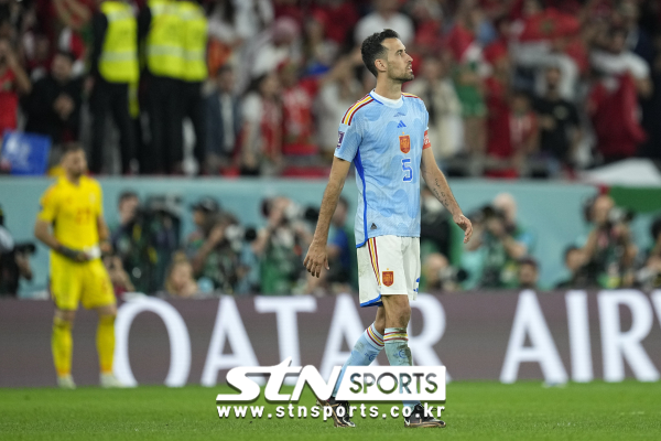 스페인 축구대표팀 미드필더 세르지오 부스케츠. 사진｜뉴시스/AP