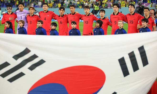 ▲ 애국가 부르는 대표팀 사진 : 연합뉴스