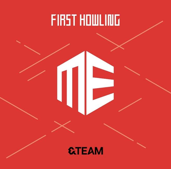 Album cover of &Team's first album "First Howling: Me" (Hybe Labels Japan)