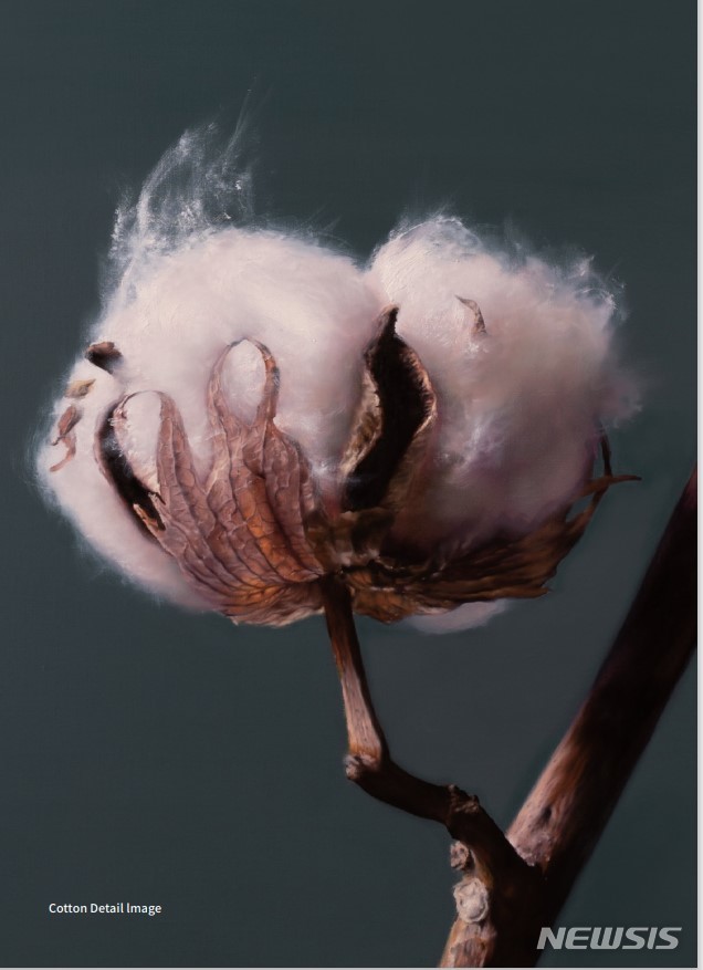 [서울=뉴시스]Cotton, Oil on canvas, 194cm×140cm