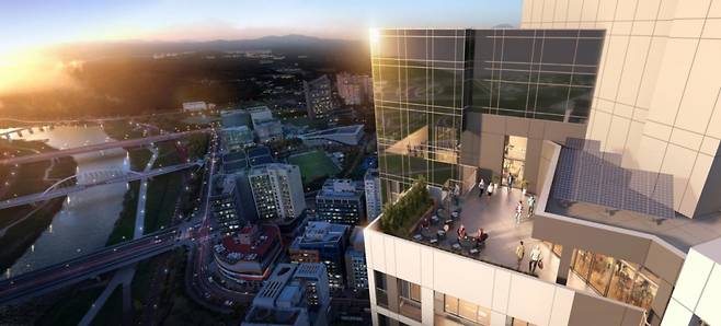 진주혁신도시 푸르지오 퍼스트시티 스카이라운지/사진=대우건설