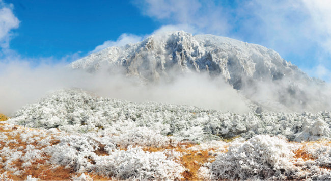 한라산설경