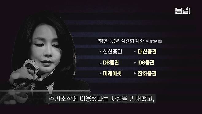 [논썰] “김건희 직접 전화해 8만주 매도” 검사 충격 발언, 주가조작 판 뒤집히나. 한겨레TV