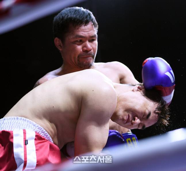 파퀴아오가 유대경에게 어퍼컷 공격을 시도하고 있다. 이주상기자 rainbow@sportsseoul.com