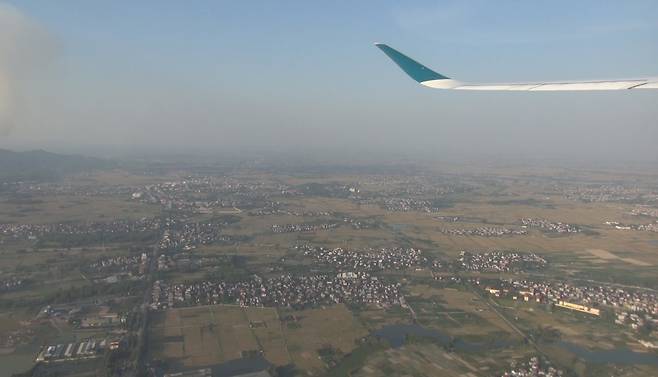 베트남 하노이 상공 모습