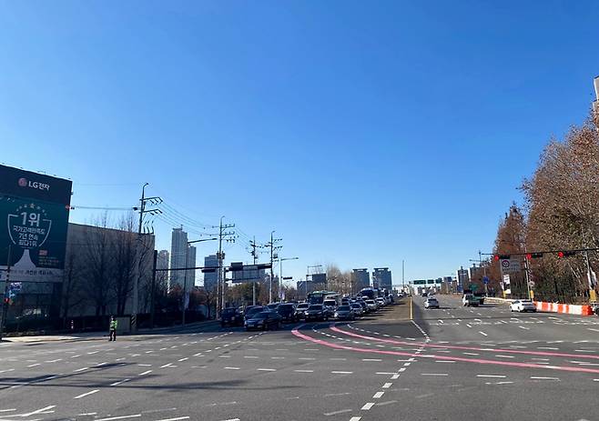 이달 초 선유고가차도 철거가 완료된 일대 도로 모습 | 서울시 제공