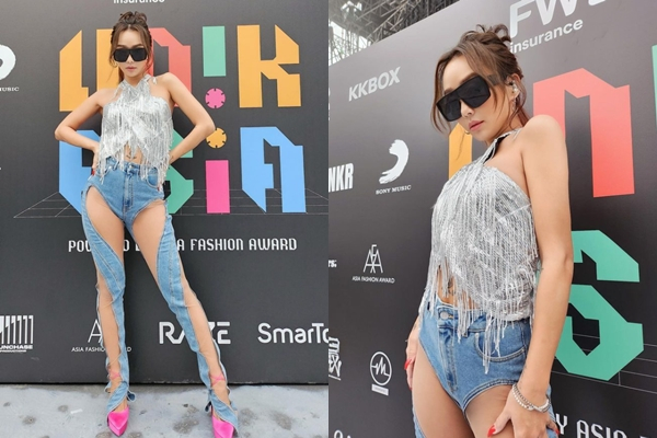 가수 효린이 파격적인 '찢청' 패션으로 패셔니스타다운 면모를 과시했다. /사진=효린 인스타그램