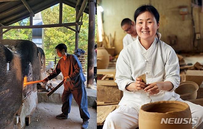 [여주=뉴시스] 이청욱 작가(사진 왼쪽)·정영락 작가