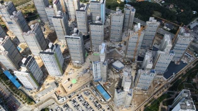 양주 옥정지구 제일풍경채 레이크시티 공사현장