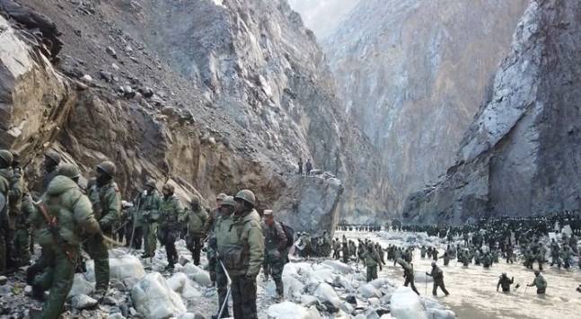 2020년 6월 중국군과 인도군의 충돌 장면