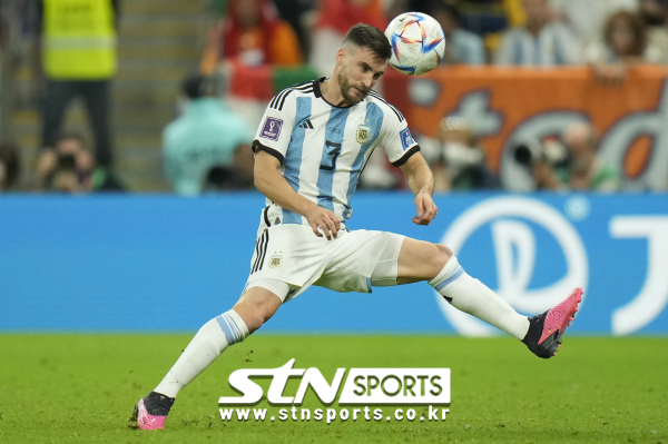 아르헨티나 레프트백 니콜라스 탈리아피코. 사진|뉴시스/AP