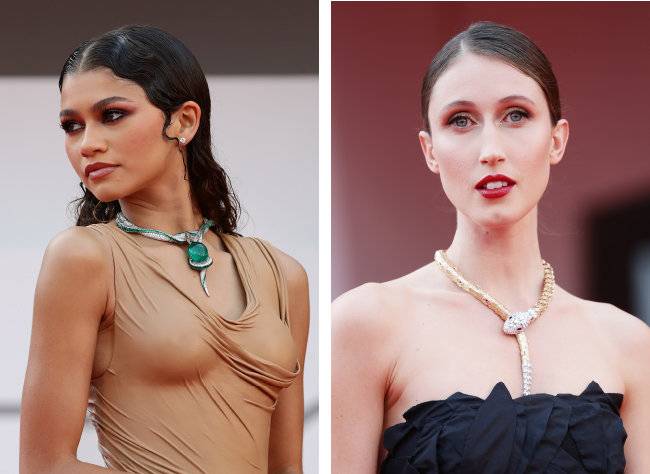 베니스 국제영화제에서 불가리 주얼리를 착용한 스타들. [Gettyimage]