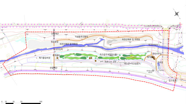 월드컵 난지체육공원 조성 계획도