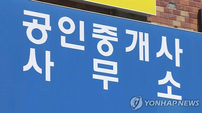 공인중개사 사무소 [연합뉴스TV 제공]