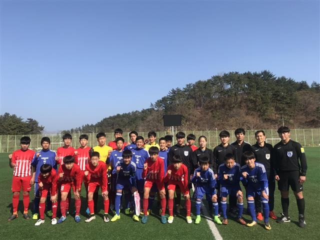 2019년 울산 울주군 간절곶 스포츠파크를 찾은 일본 유소년 축구팀.울산시 제공