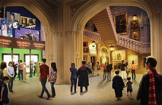 10위 2023년 오픈 예정인 ‘해리포터 테마파크’ 조감도. (닛케이트렌드)