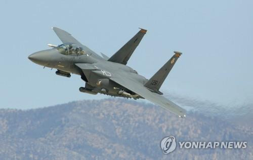 F-15E 전투기 [AFP 연합뉴스 자료사진. 재판매 및 DB 금지]