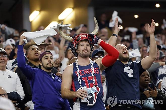 NFL 경기장의 팬들 [AP 연합뉴스 자료사진.재판매 및 DB 금지]