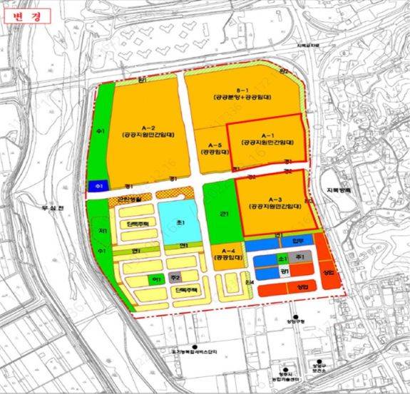 청주지북 공공지원 민간임대주택 사업지구 계획도 / 제공=국토교통부