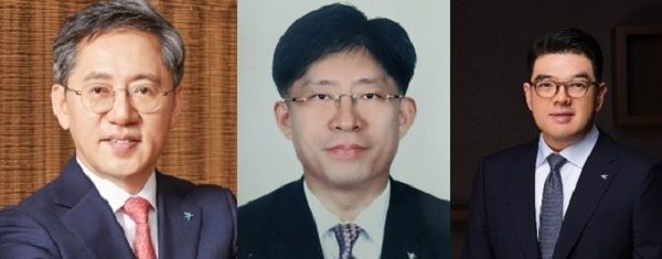 왼쪽부터 박성호, 강성묵, 이은형 부회장 ⓒ 하나금융그룹