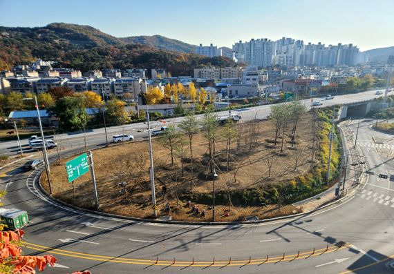 남양주시 진접읍 팔야리 산123-1번지 일원에 조성된 생활환경숲의 모습. 사진=남양주시