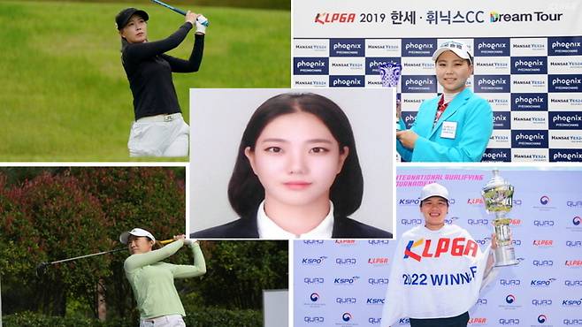 KLPGA 외국인 선수들. 첸유주, 쿠스마미차이, 아라타케에리, 아라타케마리(우측상단부터 시계방향)(제공=KLPGA) *재판매 및 DB 금지