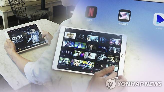 극장 대신 안방서 OTT 본다(CG) [연합뉴스TV 제공]