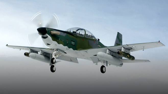 북한 무인기 추적에 동원된 공군 KA-1 경공격기