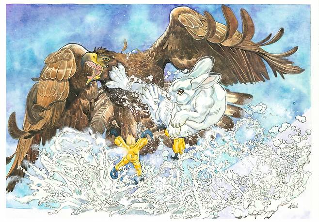 Artwork drawn by Japanese artist Takashi Honjo (Korea Manhwa Contents Agency)