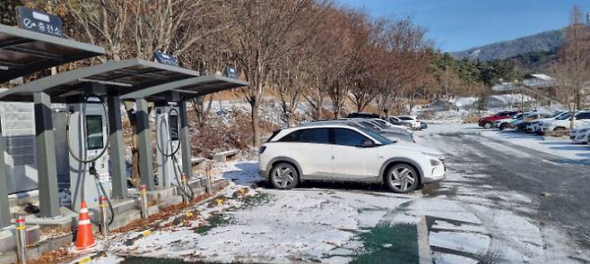 전기차 충전소. 김용민 해설사 제공