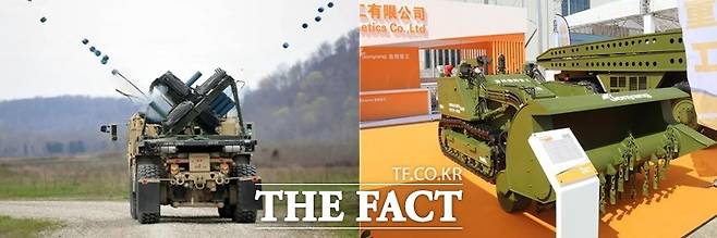 대만의 창과 중국의 방패의 대결. 대만이 도입할 지뢰살포차계 '볼케이노'와 중국의 무인지뢰제거차량(MCV)는 유사시 대만 해안과 해변에서 창과 방패 역할을 할 것으로 예상된다. /밀리터리리크닷컴 아미레커그니션닷컴