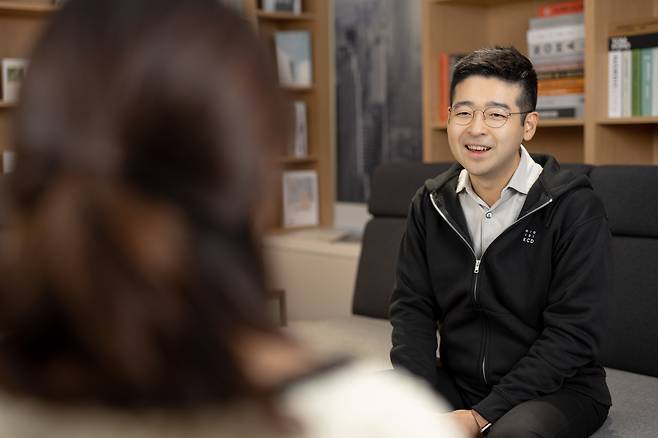 김동호 대표는 유니콘이 될 수 있었던 비결로 "자신의 능력은 20%이고 대세 상승장을 빠르게 읽고 뛰어든 것이 80%"라고 말했다. /한국신용데이터 제공      ,