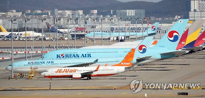 인천국제공항 주기장 모습 [연합뉴스 자료사진]