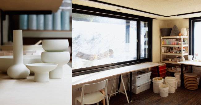 중구 필동에 위치한 작업실 전경.