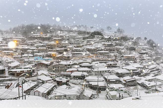 삼척 나릿골마을 설경 / 사진=ⓒ한국관광공사 사진갤러리-홍다빈