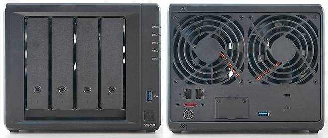 DS923+ 전면 및 후면. 출처=IT동아