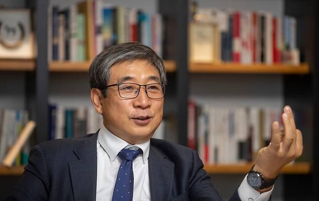 2022년 12월 30일 서울 영등포구 신영자산운용   허남권 대표가 조선비즈와 인터뷰를 갖고 있다. /김지호 기자