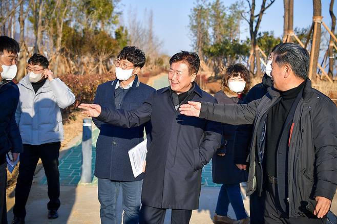 사업현장 점검하는 정기명 여수시장 *재판매 및 DB 금지