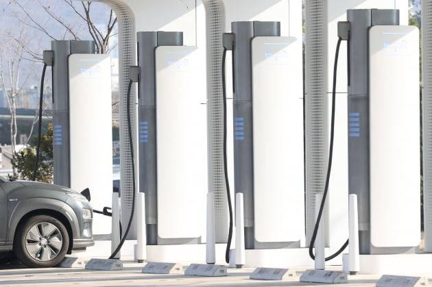 현대차그룹의 광명 오토랜드 이피트 전기차 충전소.사진=연합뉴스