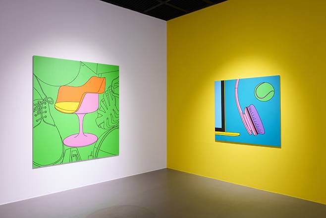 An installation view of "Two Seasons" at Seongnam Cube Art Museum (Seongnam Cube Art Museum)