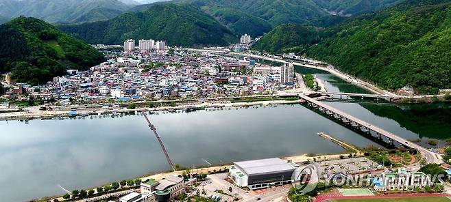 최전방 북한강변 화천군 화천읍 전경 [화천군 제공. 재판매 및 DB 금지]