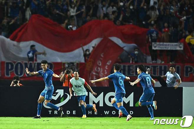 말레이시아를 꺾은 태국 ⓒ AFP=뉴스1